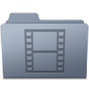 Movie Folder Graphite icon